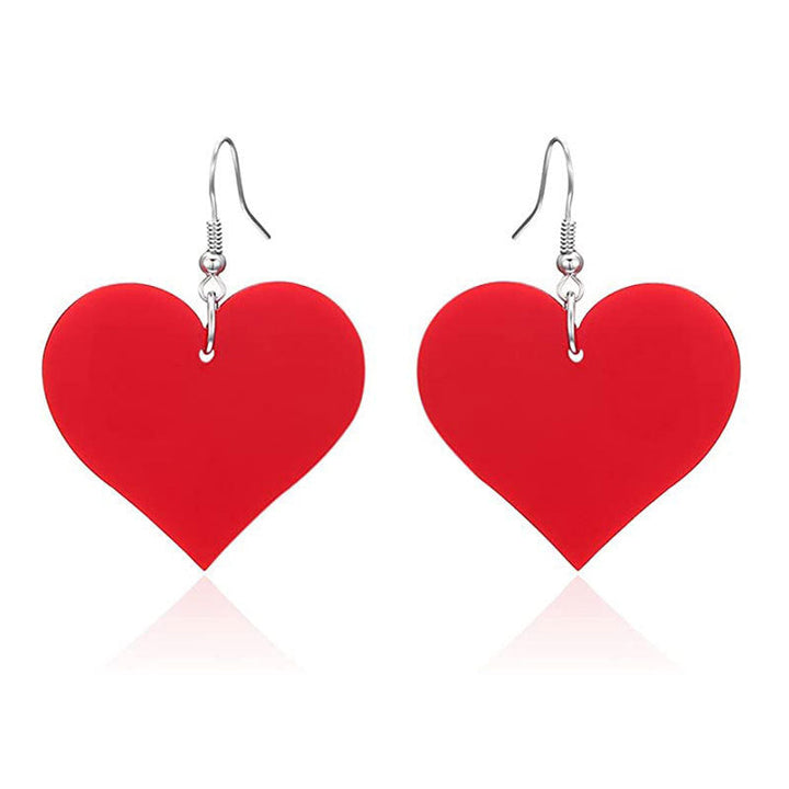 Charming Heart-Shaped Dangle Earrings Kalsten