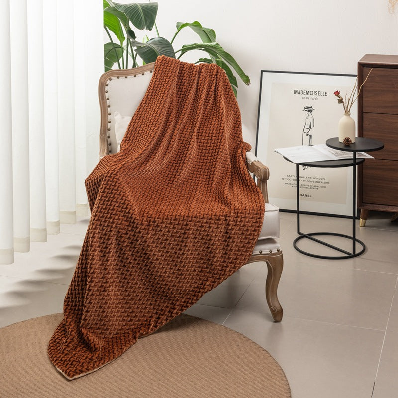 Women's cuddly blanket with elegant cable pattern Kalsten