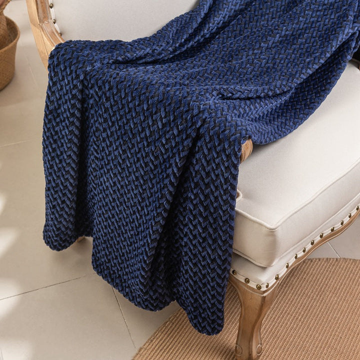 Women's cuddly blanket with elegant cable pattern Kalsten