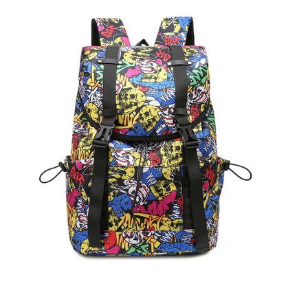 Stylish Floral Print Backpack Acalora