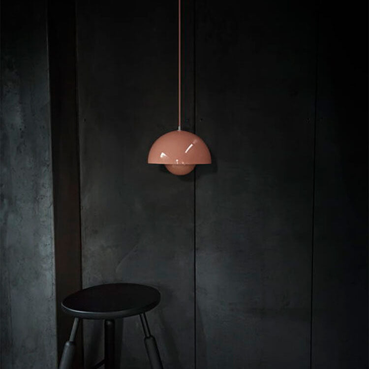 Skanto | Nordic Macaron 1-Light Half-Circle Dome Pendant Lamp