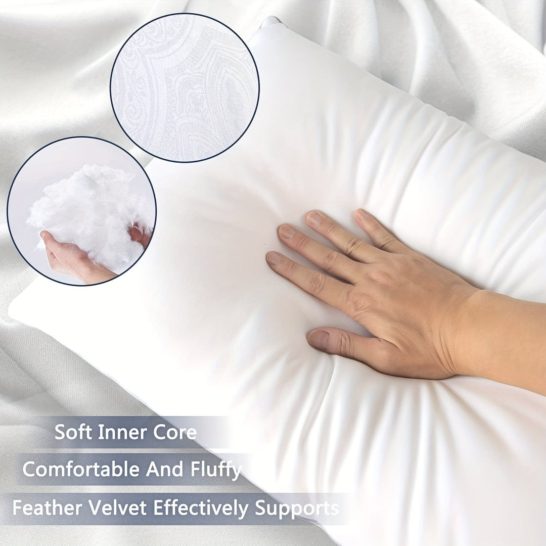 2pcs Bed Pillows For Sleeping, Cooling Pillows, Top-end Microfiber Cover For Side Stomach Back Sleepers | Kalsten