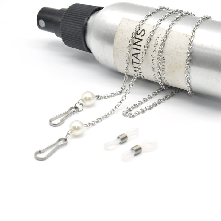 Elegant Pearl-Embellished Eyewear Chain Kalsten