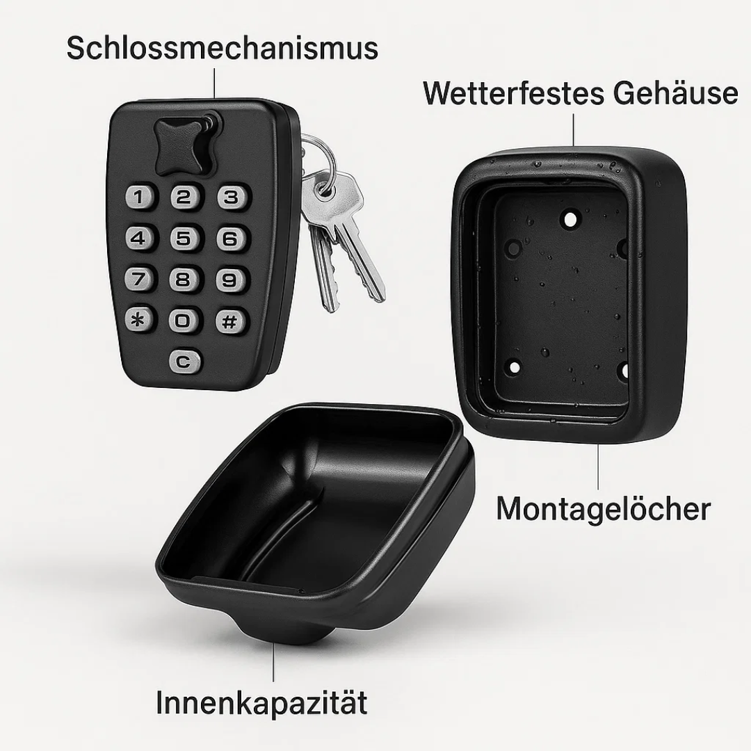 KeyGuard Outdoor Safe – Weather-Resistant Wall-Mounted Key Box | Kalsten