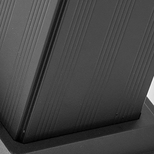 Modern Minimalist Square Cylinder Solar Waterproof ABS PC LED Outdoor Light For Garden | Kalsten