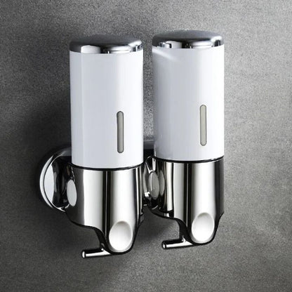 BowLift | Wall Mounted Soap Dispenser | SudsStation Bathroom Organizer | Stainless Steel & ABS | 16.9 fl oz | Set of 1–3