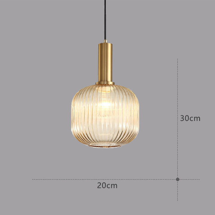 Vintage Stained Glass Lantern Shape Pendant Light | Kalsten