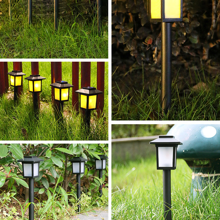 Modern Minimalist Waterproof Solar Square ABS PVC LED Outdoor Landscape Light For Garden | Kalsten