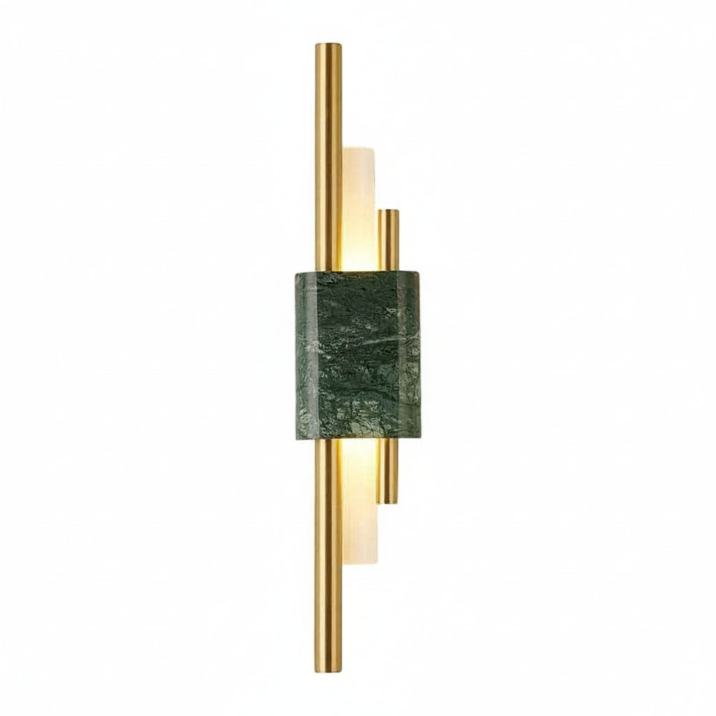 Marble LED Wall Sconce Vertical Strip Gold Finish 50-60cm / 20-24in Postmodern Hallway Light | Kalsten