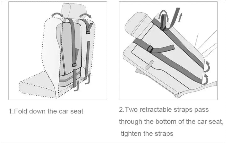 Kalsten | Portable Child Travel Car Seat | Foldable Safety Booster with 5-Point Harness | Ages 0–12 Years