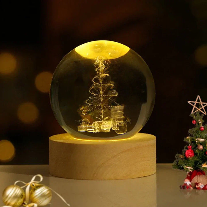 3D Crystal Ball LED Night Light Kalsten