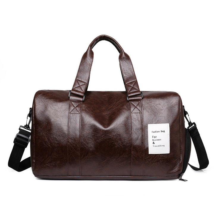 Stylish Leather Travel Duffel Bag Kalsten