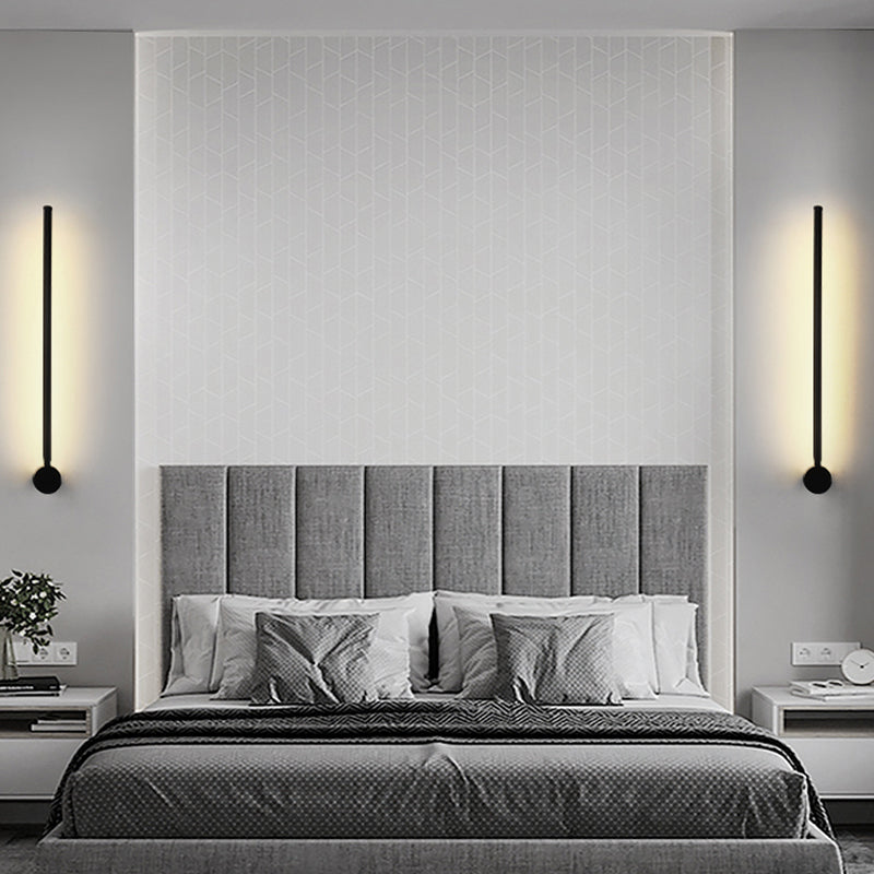 Swivelable Stick Wall Sconce Lighting Minimalist Metal Bedside LED Wall Mount Light | Kalsten