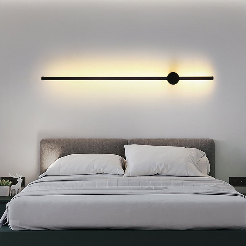 Swivelable Stick Wall Sconce Lighting Minimalist Metal Bedside LED Wall Mount Light | Kalsten