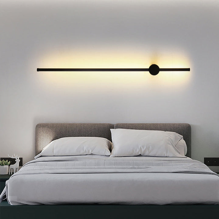 Swivelable Stick Wall Sconce Lighting Minimalist Metal Bedside LED Wall Mount Light | Kalsten