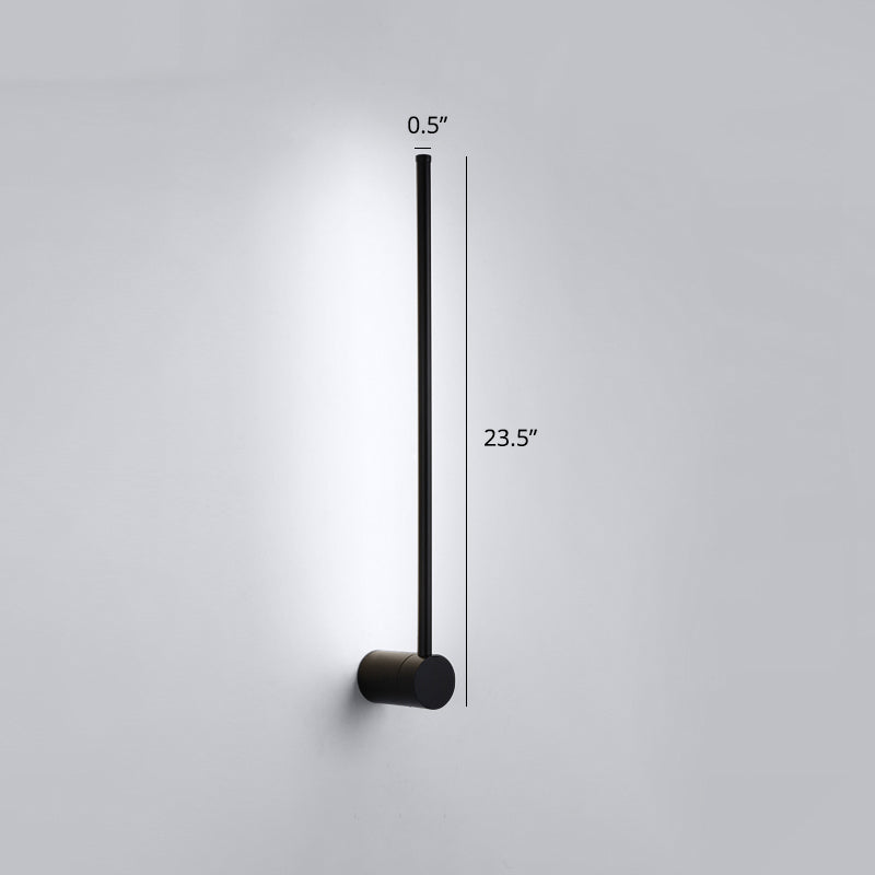 Swivelable Stick Wall Sconce Lighting Minimalist Metal Bedside LED Wall Mount Light | Kalsten