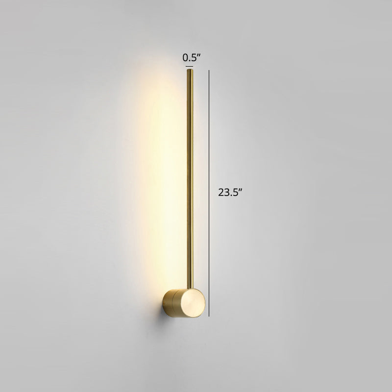 Swivelable Stick Wall Sconce Lighting Minimalist Metal Bedside LED Wall Mount Light | Kalsten