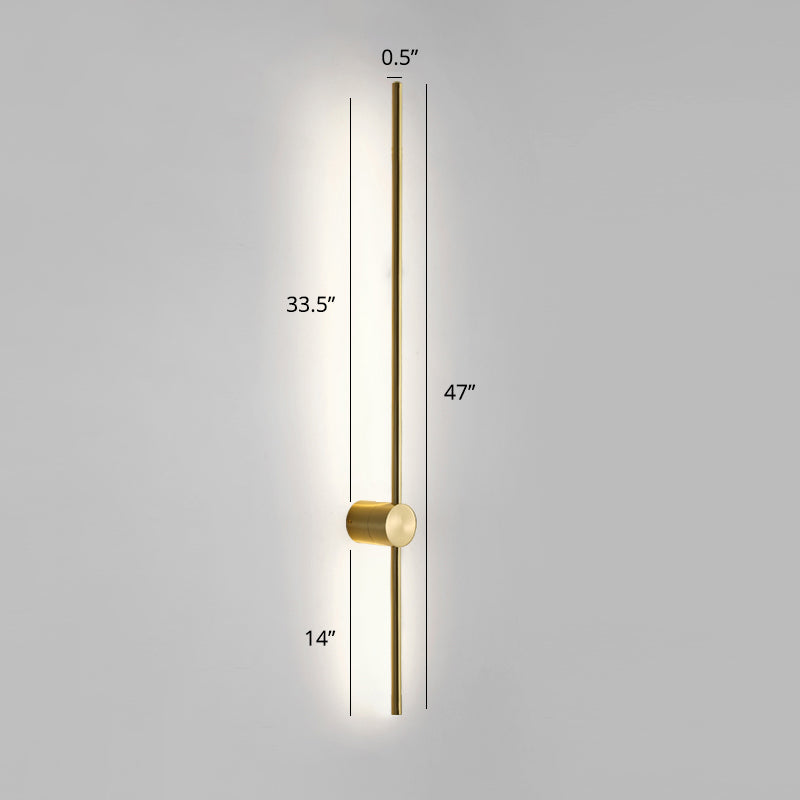 Swivelable Stick Wall Sconce Lighting Minimalist Metal Bedside LED Wall Mount Light | Kalsten