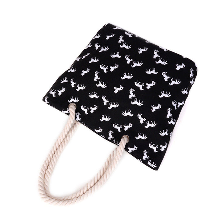 Beach bag in playful horse pattern Kalsten