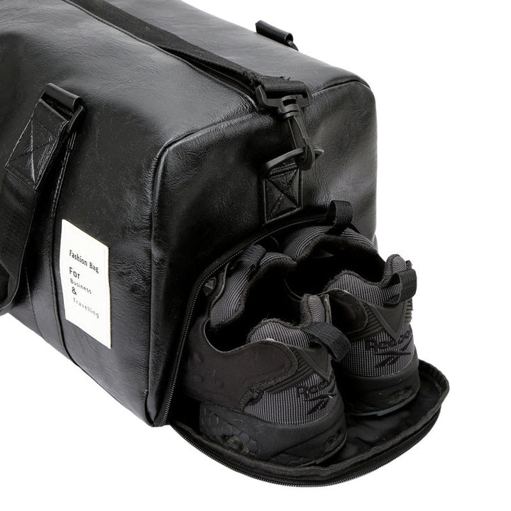 Stylish Leather Travel Duffel Bag Kalsten