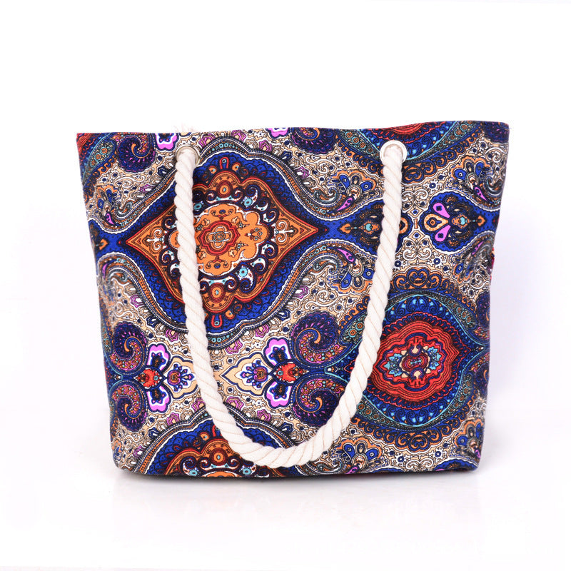 Fashionable beach bag with ethnic pattern Kalsten