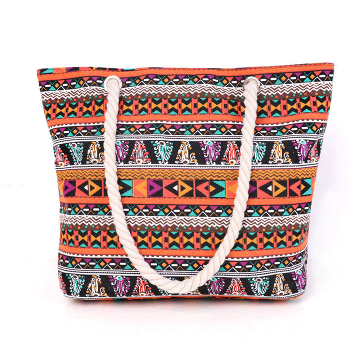 Fashionable beach bag with ethnic pattern Kalsten
