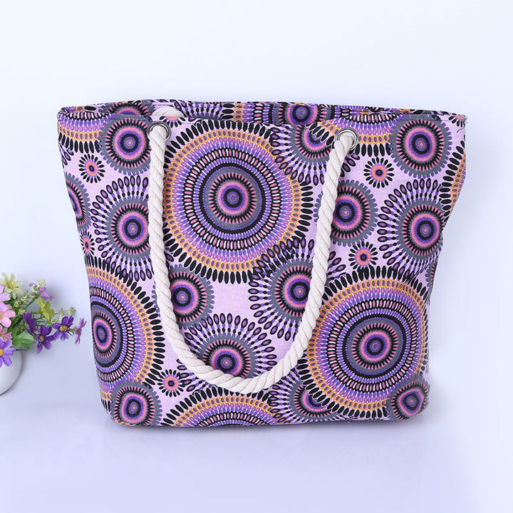 Xxl Tote bag with colorful mandala pattern Kalsten