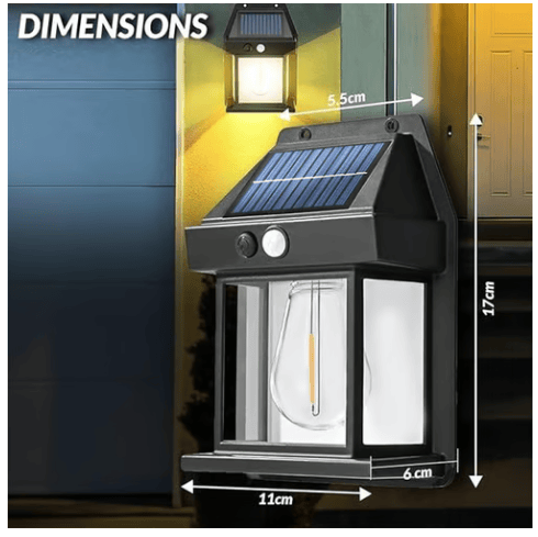 Solar wall light with motion detector | Kalsten
