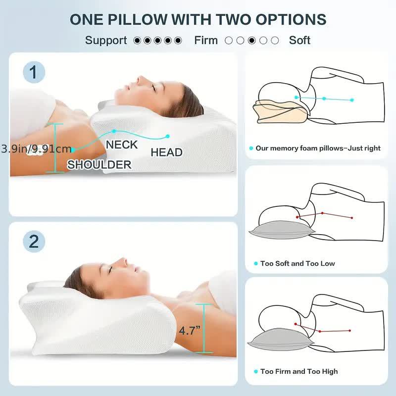Kalsten | Ergonomic Head Pillow for Restful Sleep