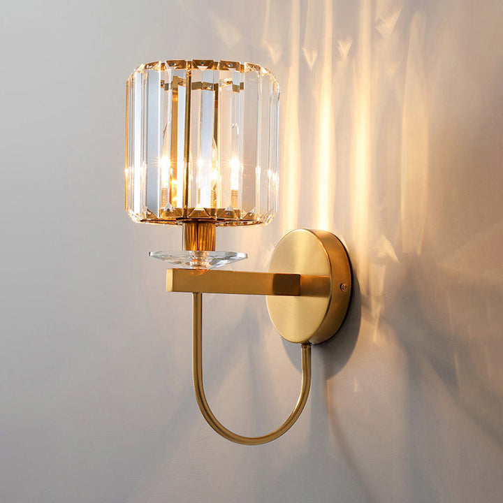 CrystalLux Elegant Wall Lamp - Luxury Cylindrical Design for Modern Interiors Kalsten