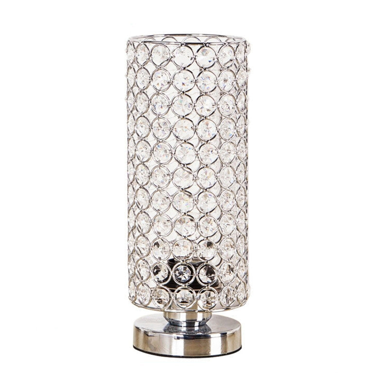 Crystal Table Lamp - Modern Night Light with Chrome Finish | Kalsten