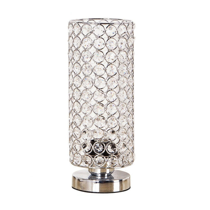 Crystal Table Lamp - Modern Night Light with Chrome Finish | Kalsten