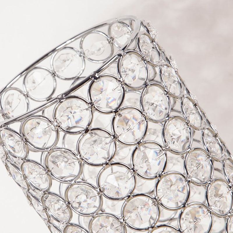 Crystal Table Lamp - Modern Night Light with Chrome Finish | Kalsten
