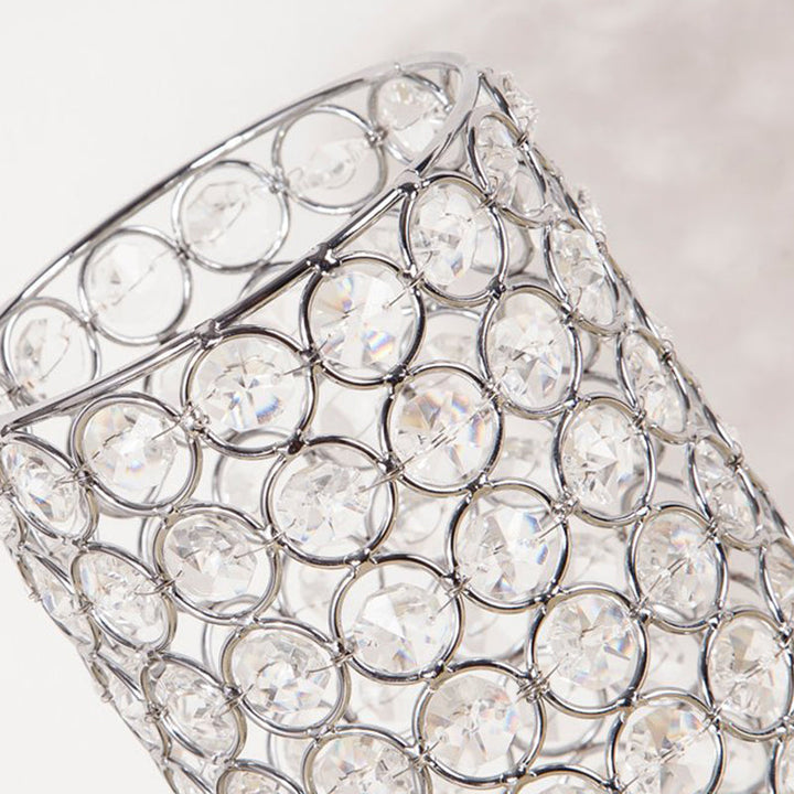Crystal Table Lamp - Modern Night Light with Chrome Finish | Kalsten