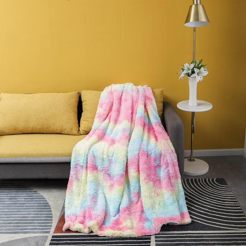 Women's luxurious cuddly blanket made of soft microfiber fabric Kalsten