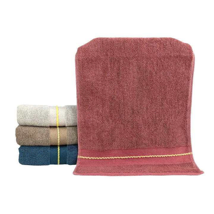 Premium terry bath towel with stylish jacquard pattern Kalsten