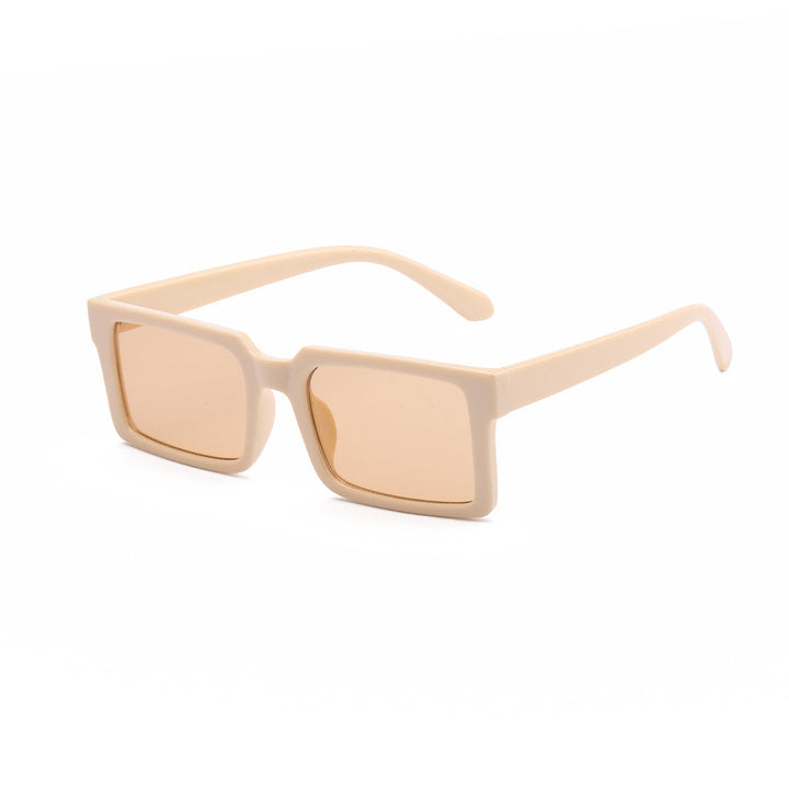 Women’s fashionable rectangular sunglasses with yellow lenses Kalsten