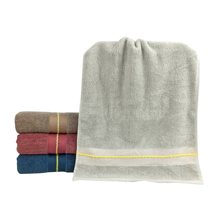 Premium terry bath towel with stylish jacquard pattern Kalsten