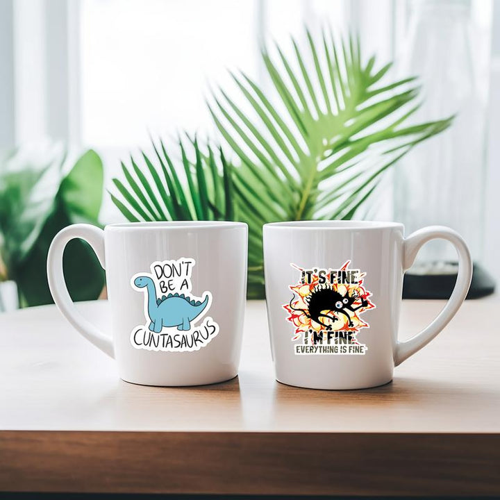 Kalsten | Set of 130 Funny Quote Stickers