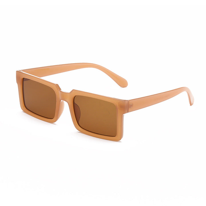 Women’s fashionable rectangular sunglasses with yellow lenses Kalsten