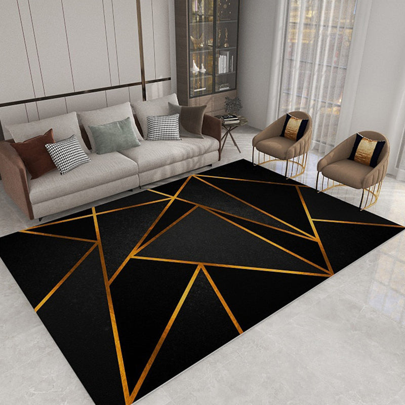 Kalsten | Formal Geometric Print Rug Multicolored Polypropylene Indoor Rug Pet-Friendly Machine Washable Rug for the Living Room