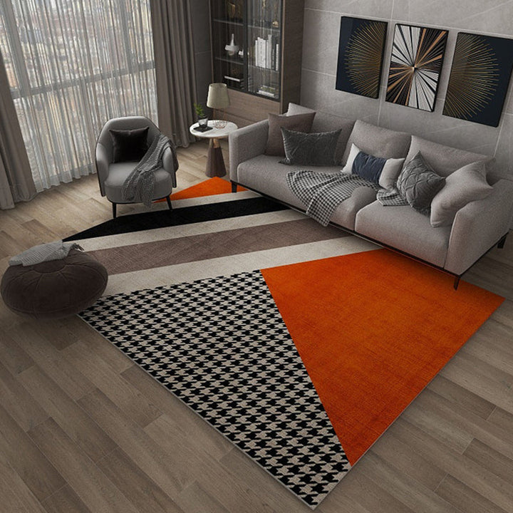 Kalsten | Formal Geometric Print Rug Multicolored Polypropylene Indoor Rug Pet-Friendly Machine Washable Rug for the Living Room