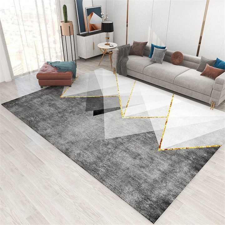 Kalsten | Formal Geometric Print Rug Multicolored Polypropylene Indoor Rug Pet-Friendly Machine Washable Rug for the Living Room