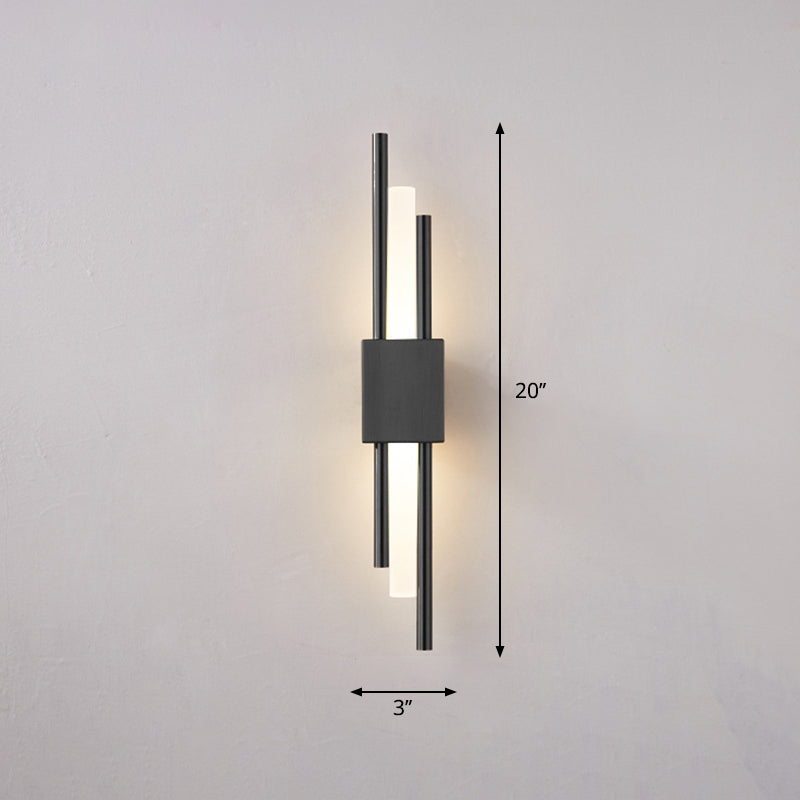 Postmodern Style Rod Shaped Wall Light Acrylic Stairway LED Sconce Light Fixture | Kalsten