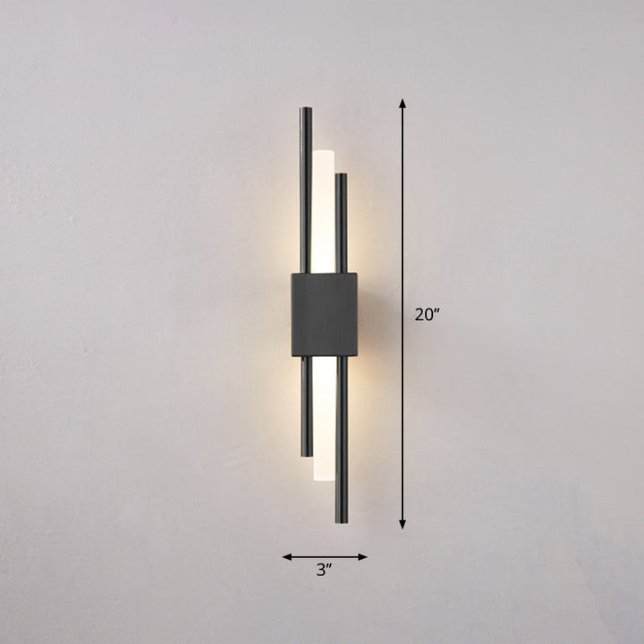 Postmodern Style Rod Shaped Wall Light Acrylic Stairway LED Sconce Light Fixture | Kalsten