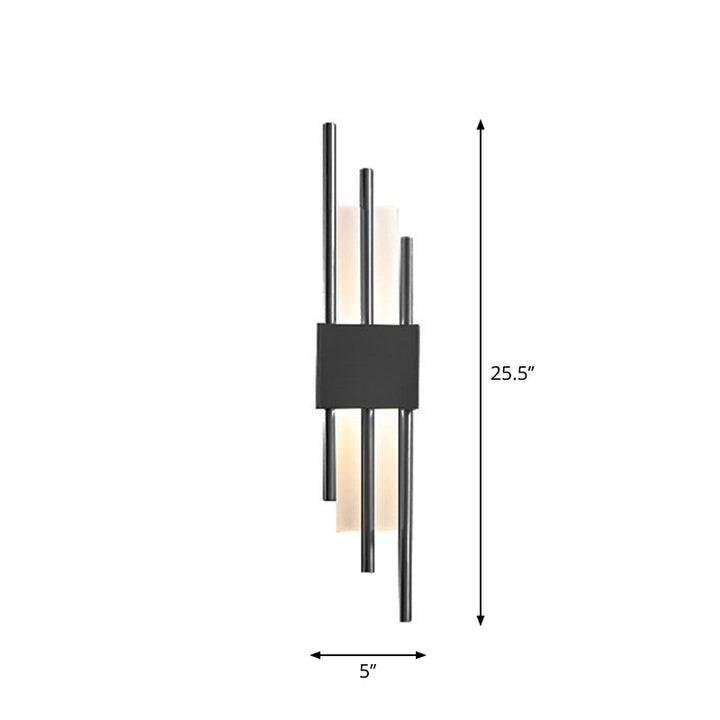 Postmodern Style Rod Shaped Wall Light Acrylic Stairway LED Sconce Light Fixture | Kalsten