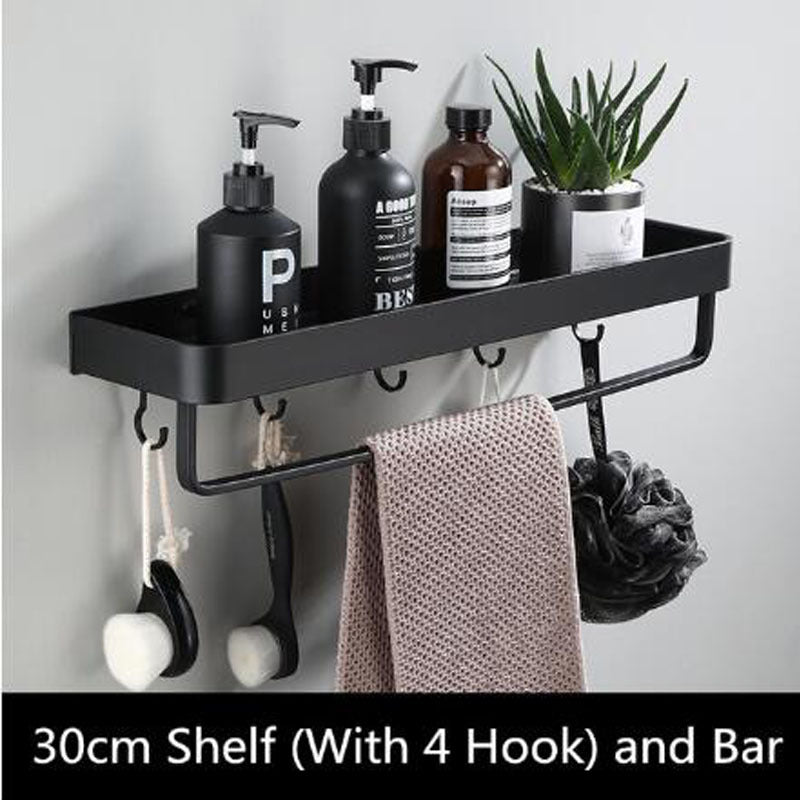 Skanto | AluSpace - Black Space Aluminum Wall Shelf