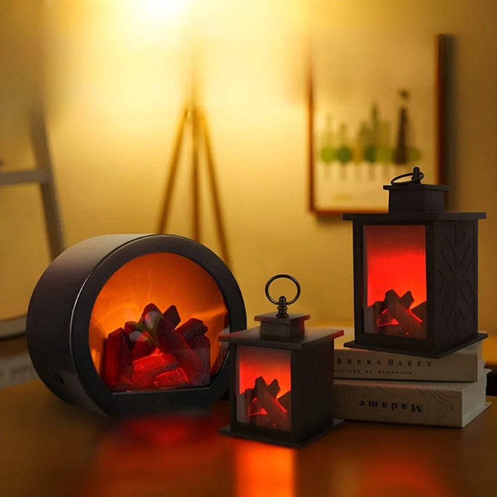 RadiantFlame LED Lantern – Realistic Flame Table Lamp for Cosy Ambient Lighting | Kalsten