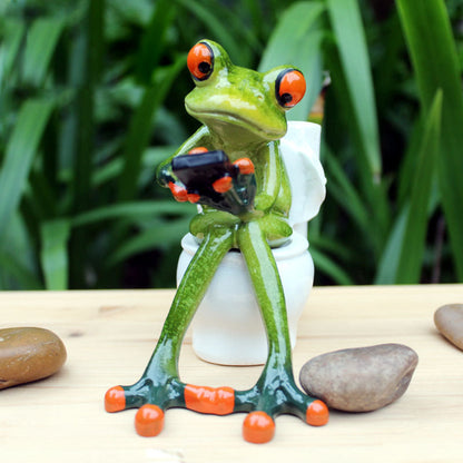 BowLift | Festival Frog Resin Crafts Frog Pastoral Ornament