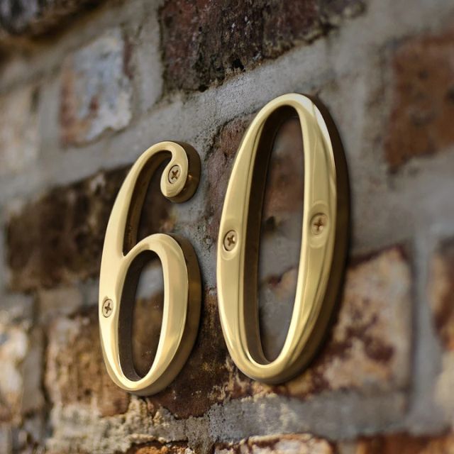 Kalsten | Traditional house numbers made of solid brass